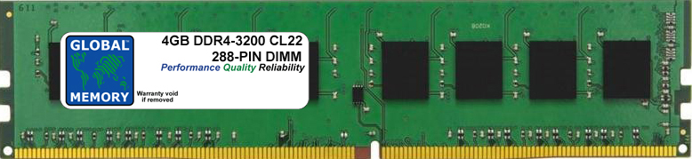 4GB DDR4 3200MHz PC4-25600 288-PIN DIMM MEMORY RAM FOR FUJITSU PC DESKTOPS